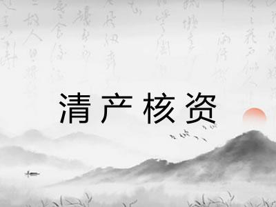 清产核资